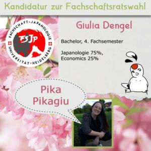 Kandidatur Giulia Dengel
